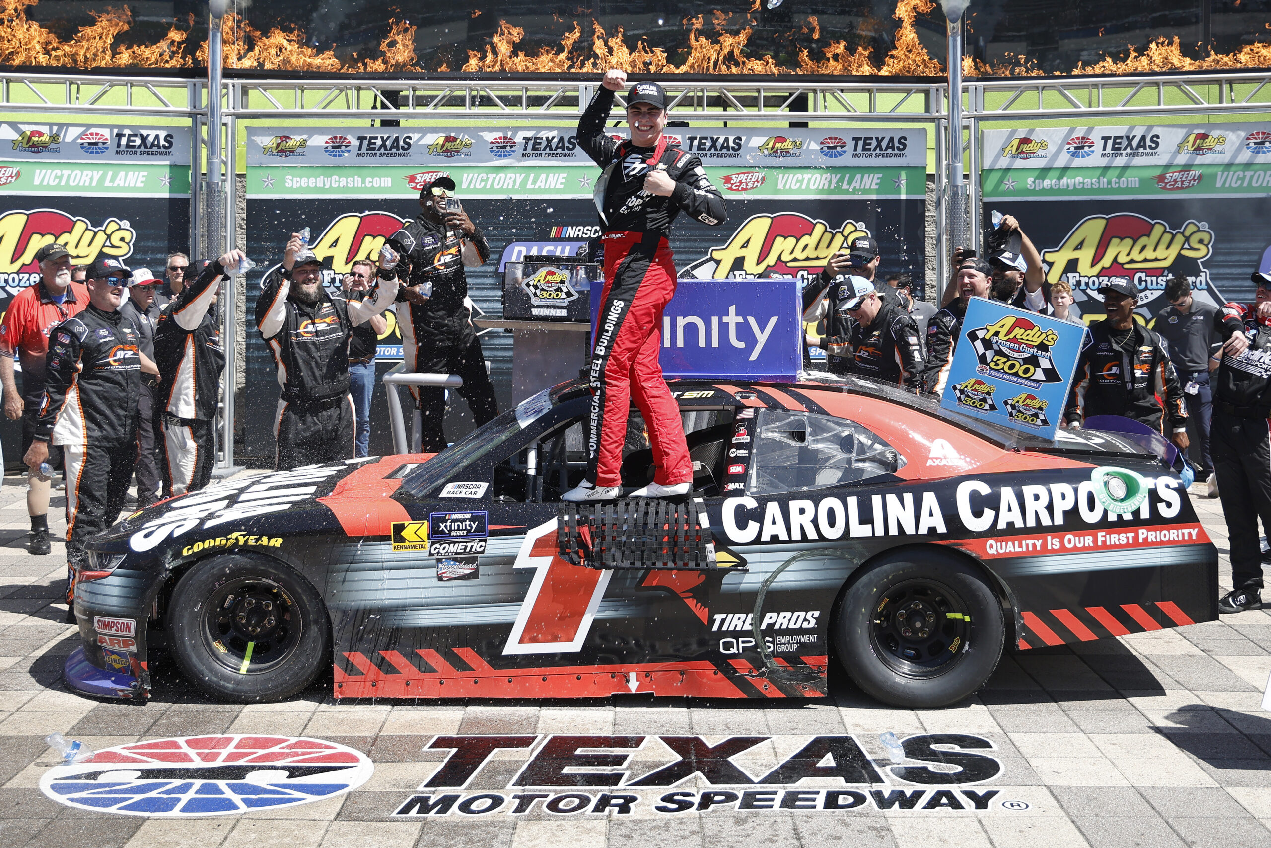 Sam Mayer Wins The NASCAR Xfinity Series Photo Finish At Texas