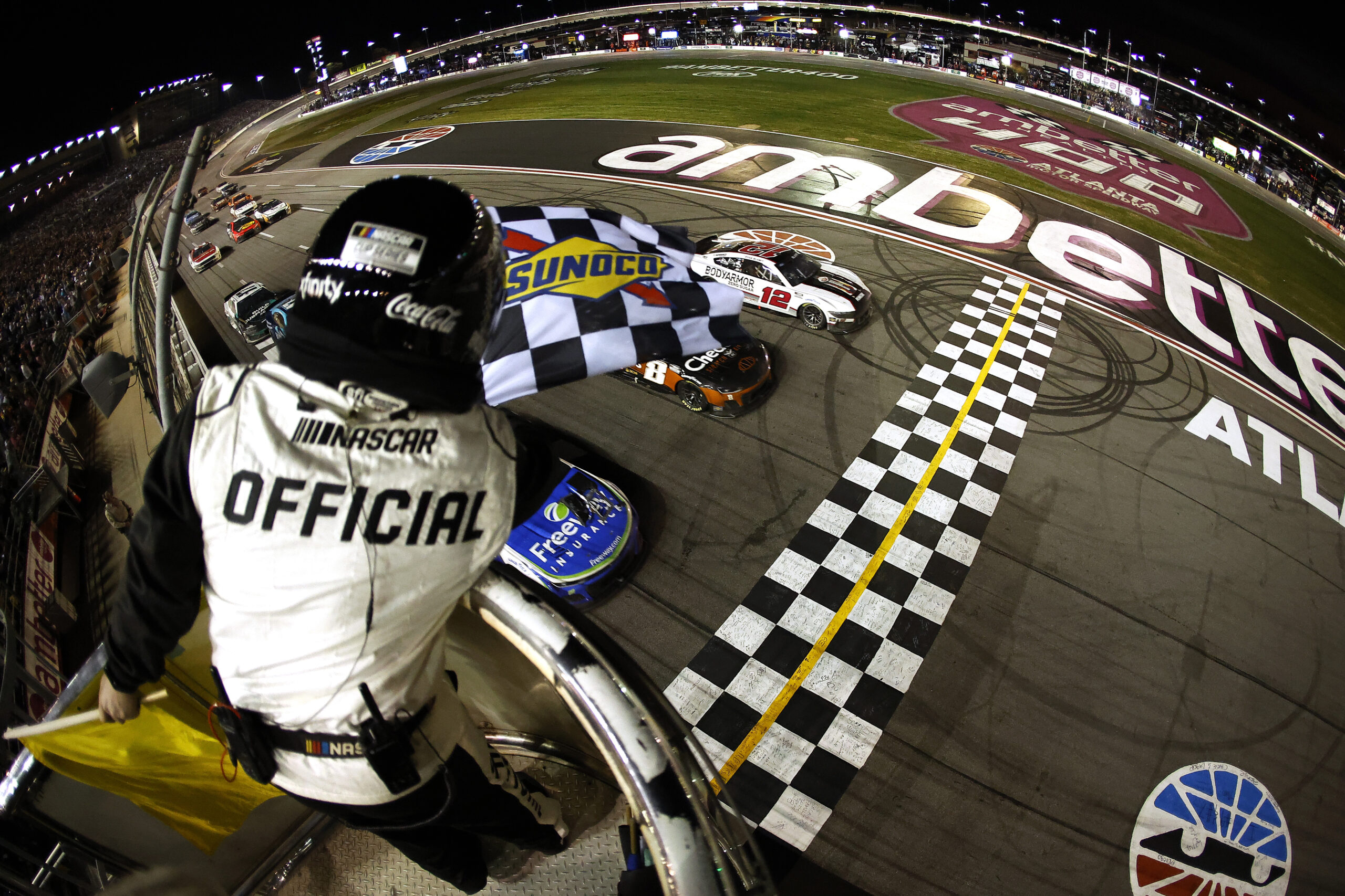 The Three-wide Finish at Atlanta Motor Speedway Validates the Track Reconfiguration - Fan4Racing ...