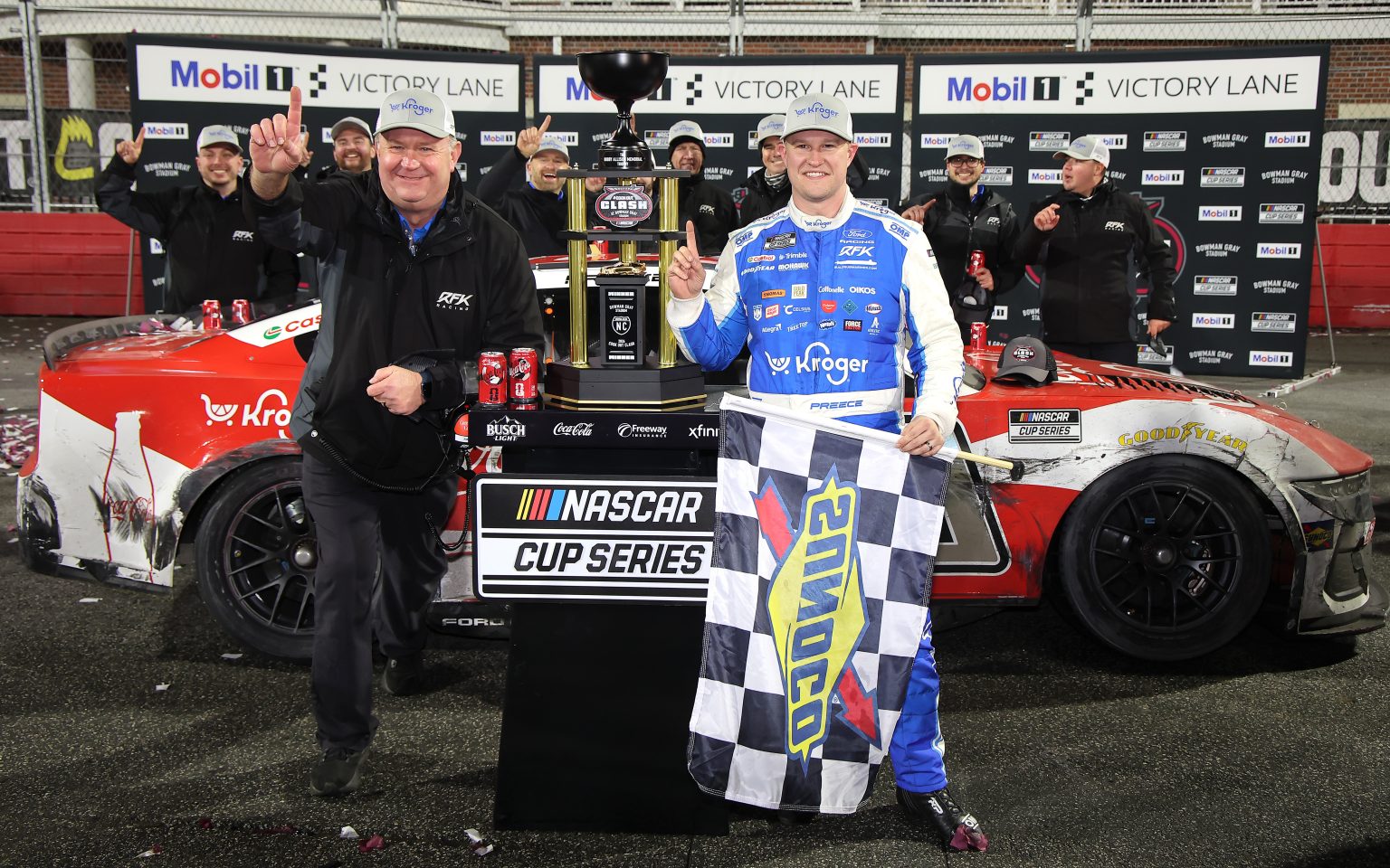 RECAP: Ryan Preece Wins Cook Out Clash by Overcoming Weather and 18th Starting Spot