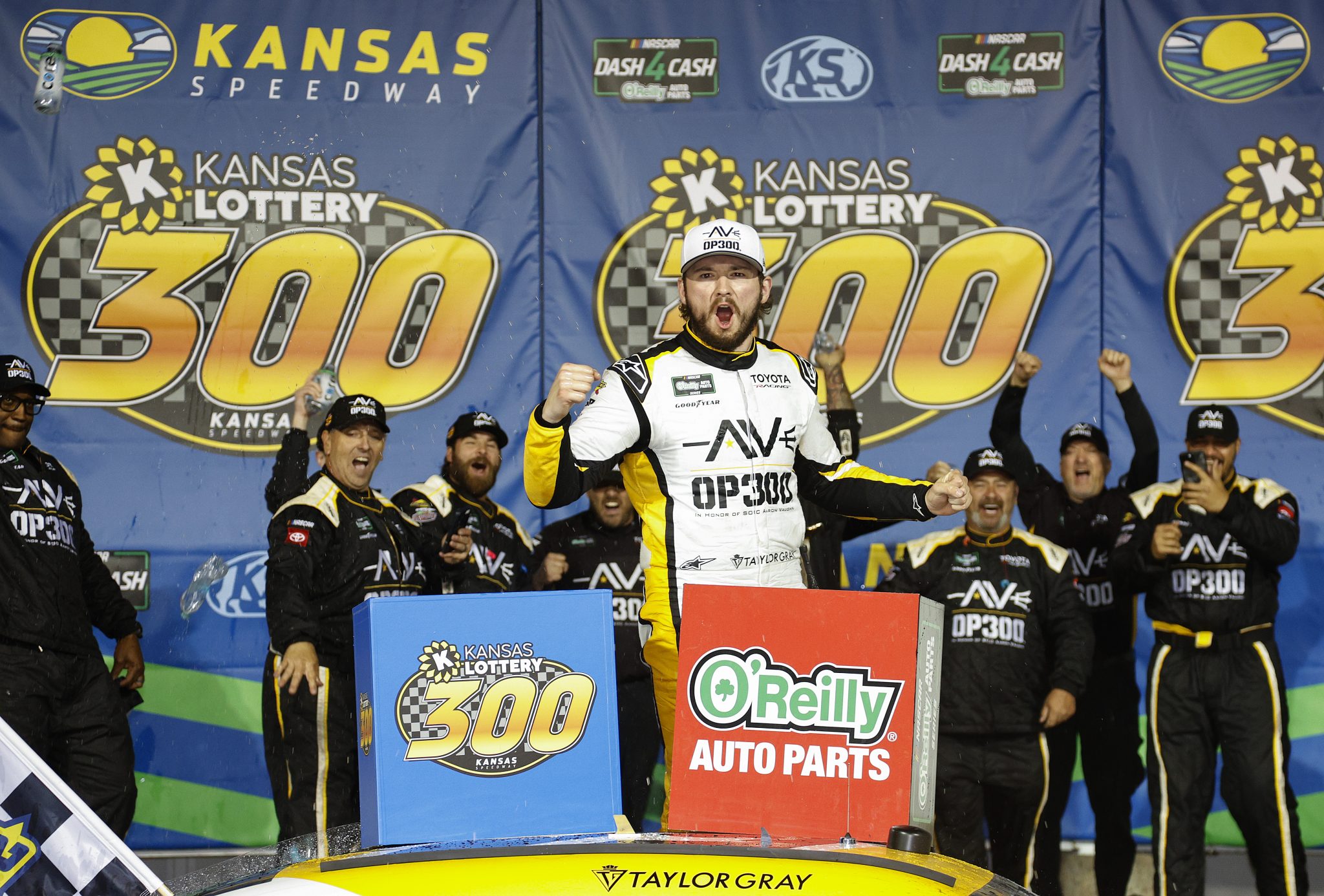 RECAP: Pit Strategy Pushes Taylor Gray to NASCAR O’Reilly Series Victory at Kansas